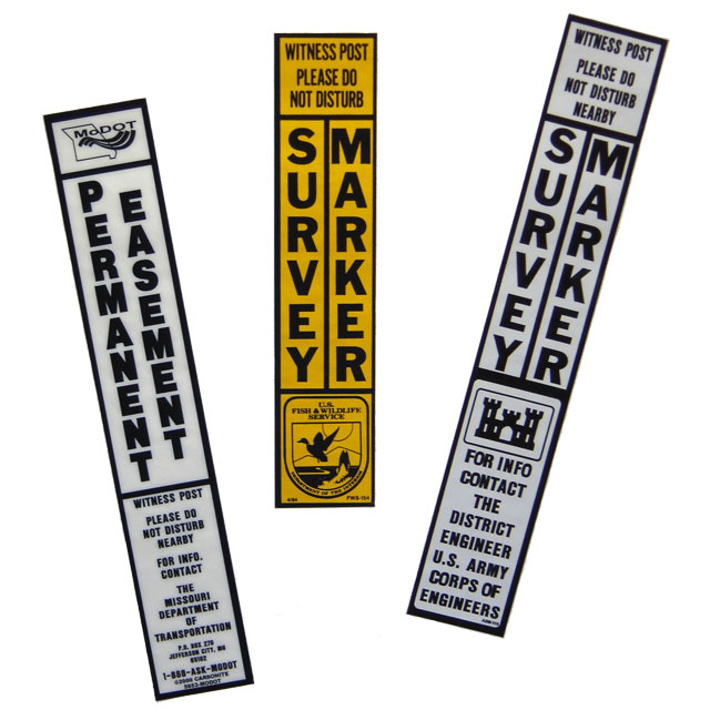 Carsonite Decals - create your own or choose from our list.